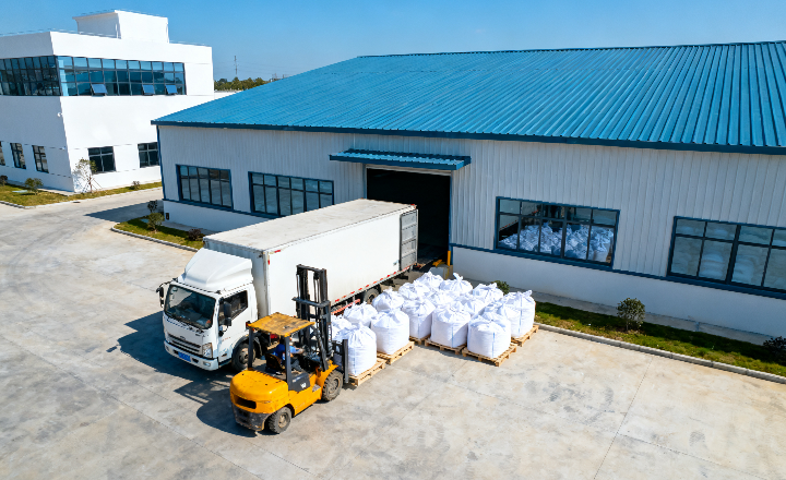 Factory aerial view