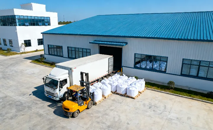 Factory aerial view